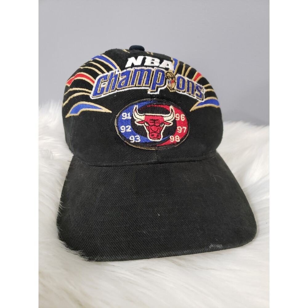 Rare VTG STARTER Chicago‎ Bulls 1998 6 Time NBA Champions Strapback Hat Cap 90s